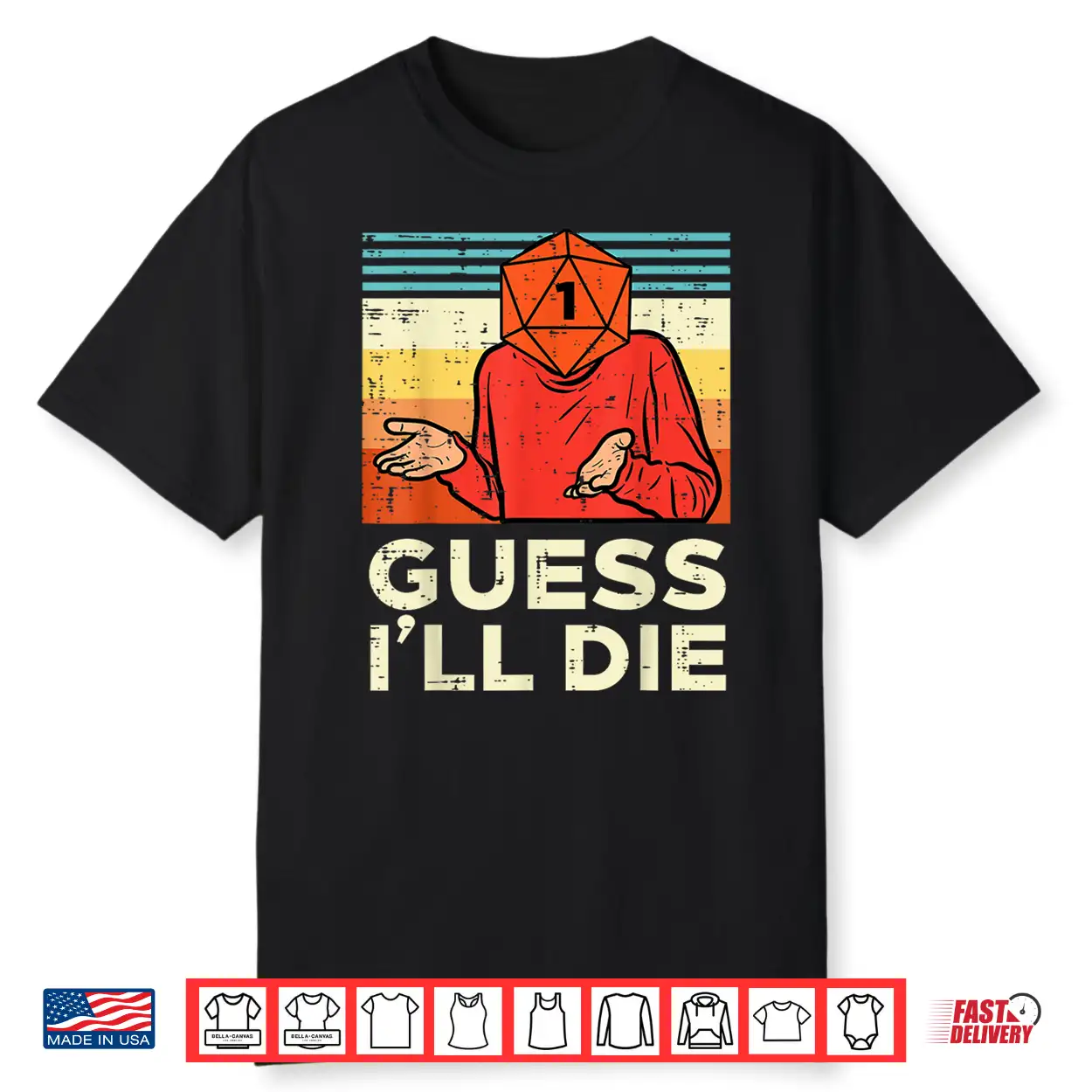 Rpg Gamer 1 Guess Ill Die Retro Men Boys Kids Youth Shirt Rpg Gamer 1 Guess Ill Die Retro Men Boys Kids Youth Shirt