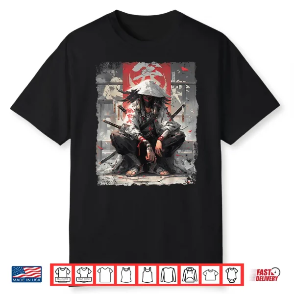 Samurai Sword Katana Ninja Japan Manga Anime Streetwear Shirt