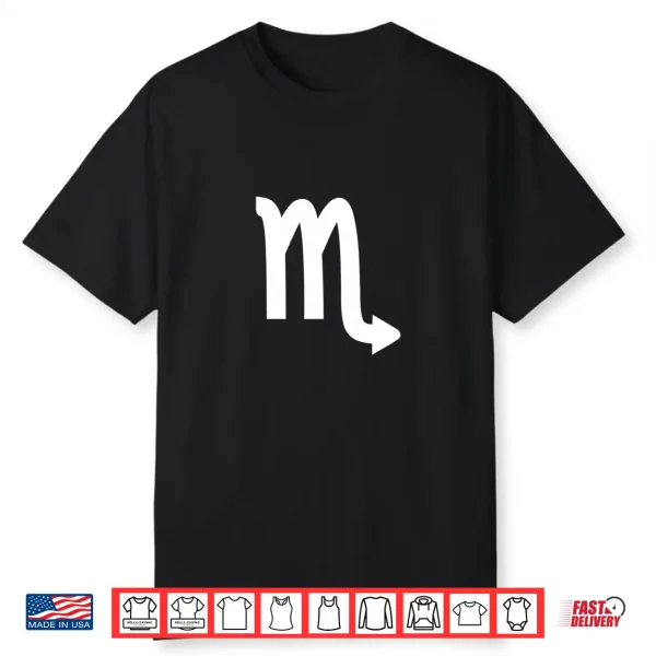 Scorpio Zodiac Signs Simple Symbols Shirt