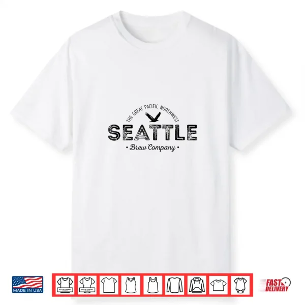 Seattle Brew Company   Craft Beer Brewing Distressed T Shirt