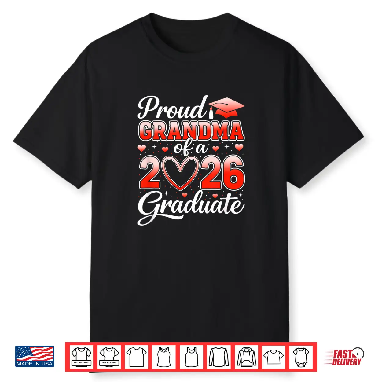 Senior 2026 Graduation Proud Grandma Of A 2026 Graduate Shirt Senior 2026 Graduation Proud Grandma Of A 2026 Graduate Shirt