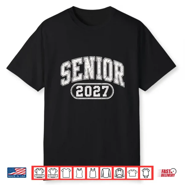 Senior 2027 Vintage High School Graduation Class Of 2027 Shirt