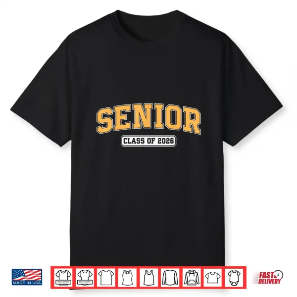 Senior Class Of 2026 Graduate Student Varsity Graduation Shirt