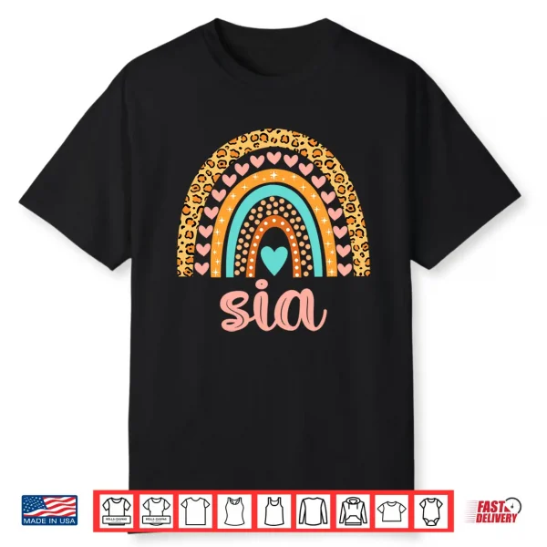 Sia Shirt Sia Name Birthday Shirt Gift Performance Shirt