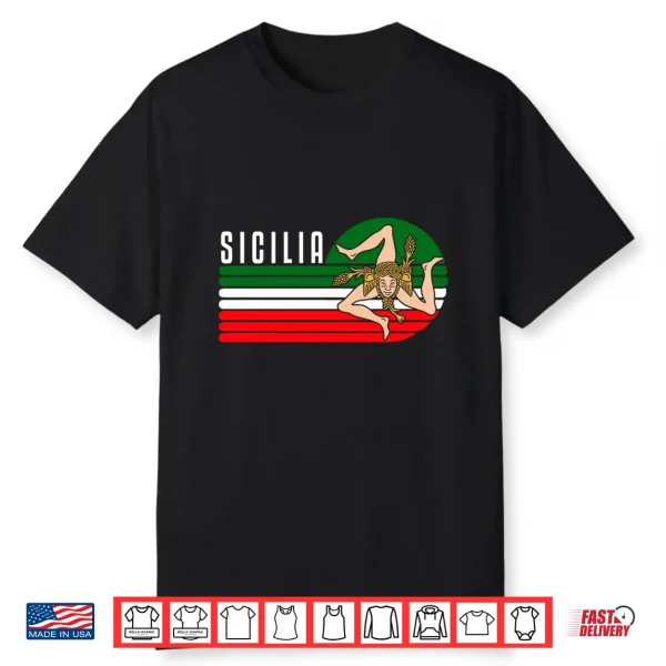 Sicilia Flag Sicily Palermo Italy Performance Shirt