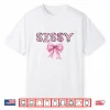 Sissy Birthday Girl Matching Coquette Pink Bow Shirt