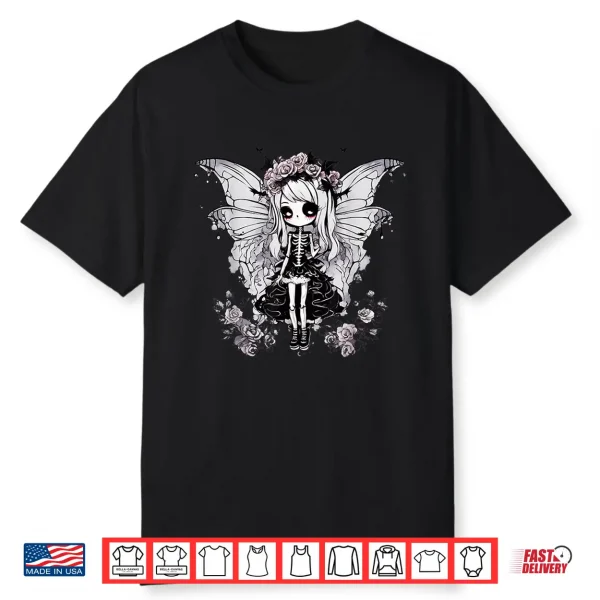 Skeleton Fairy Anime Goth Kawaii Shirt