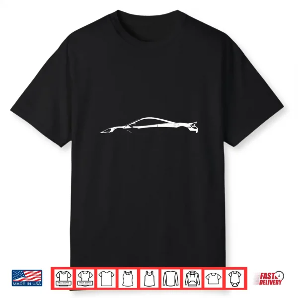 Sleek Sports Car Silhouette Design Shirt