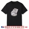 Sleeping Pajama Ragdoll Cat Drawing Art Design Shirt