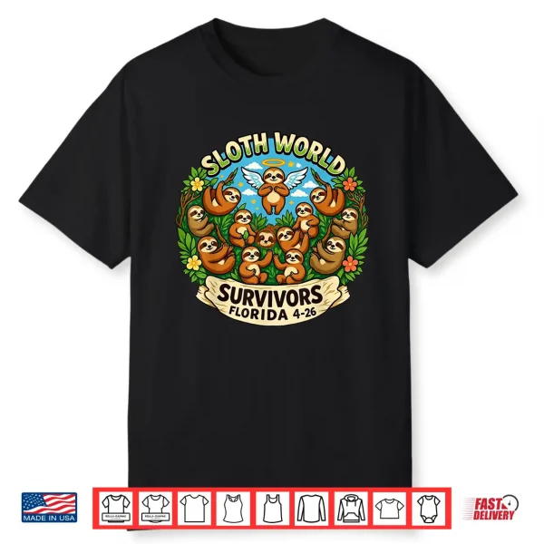 Sloth World 13 Survivors Design Shirt