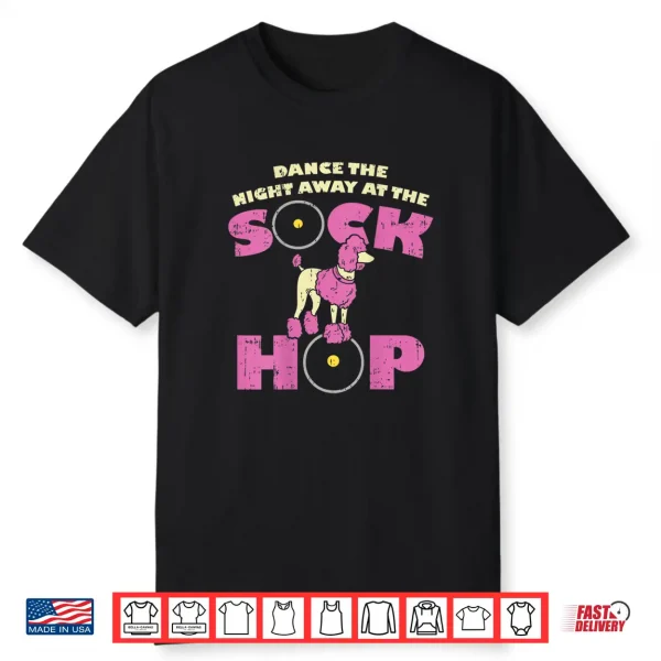 Sock Hop Party Attire 50S Pink Poodle Shirt