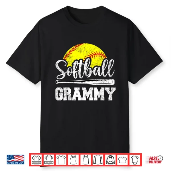 Softball Grammy Softball Player Game Day Mother’S Day Gift Shirt