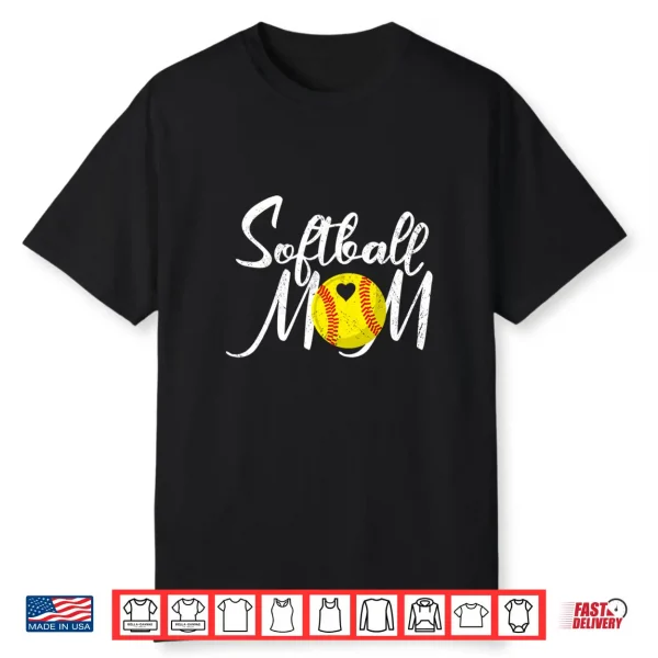 Softball Mom Women Mama Mother’S Day Shirt
