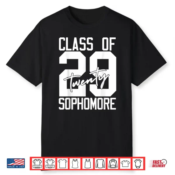 Sophomore Class Of 2029 Twenty Nine High School Student Shirt