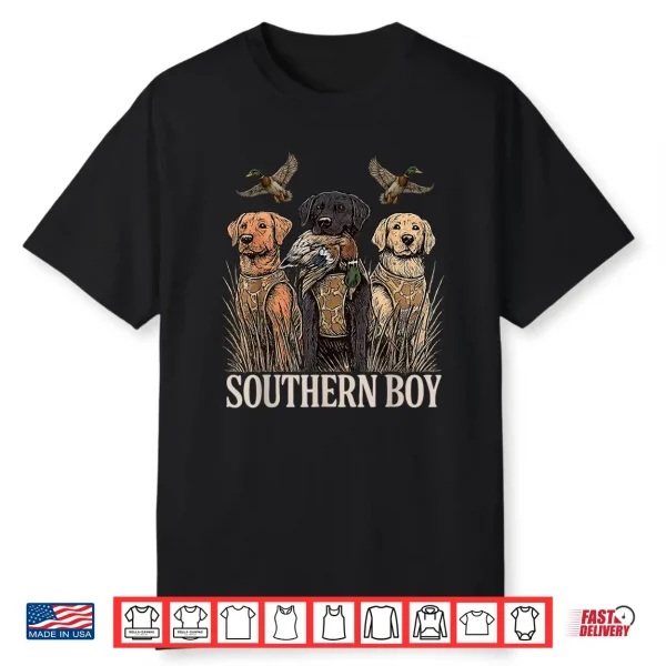 Southern Boy Duck Hunting Dog Labrador Retriever Dog Shirt