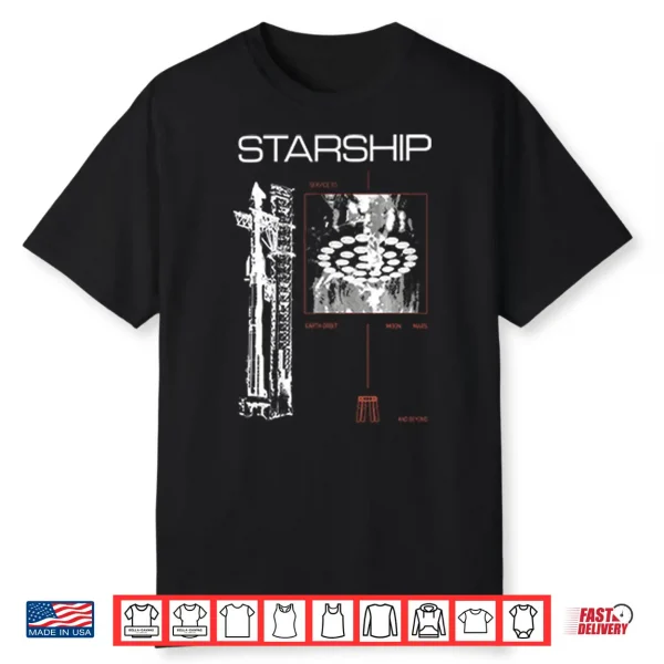 Spacex Starship Shirt