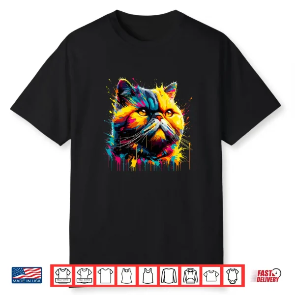 Splash Art Exotic Shorthair Shorthaired Persian Shirt