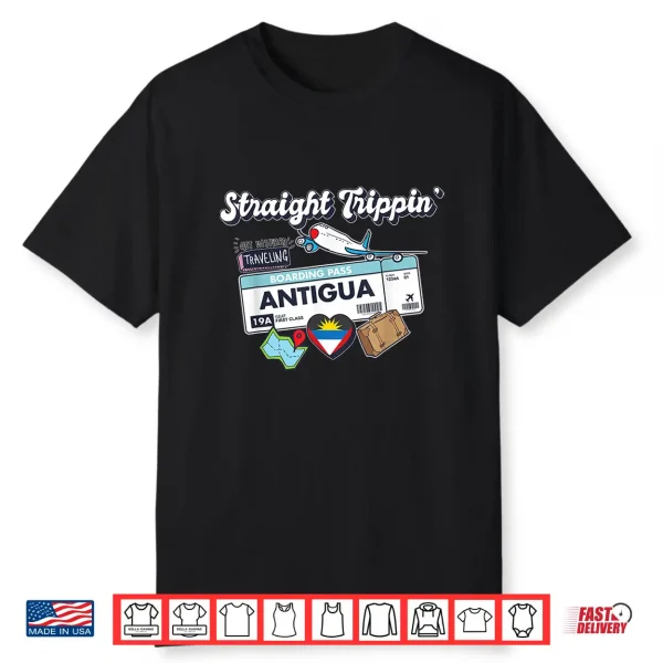 Straight Trippin’ Antigua Vacation Tour Travel Trip Matching Shirt