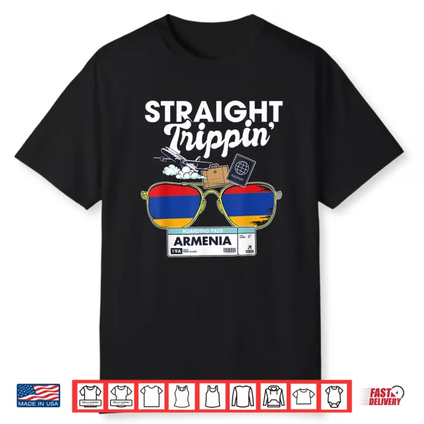 Straight Trippin’ Armenia Vacation Tour Travel Trip Matching Shirt