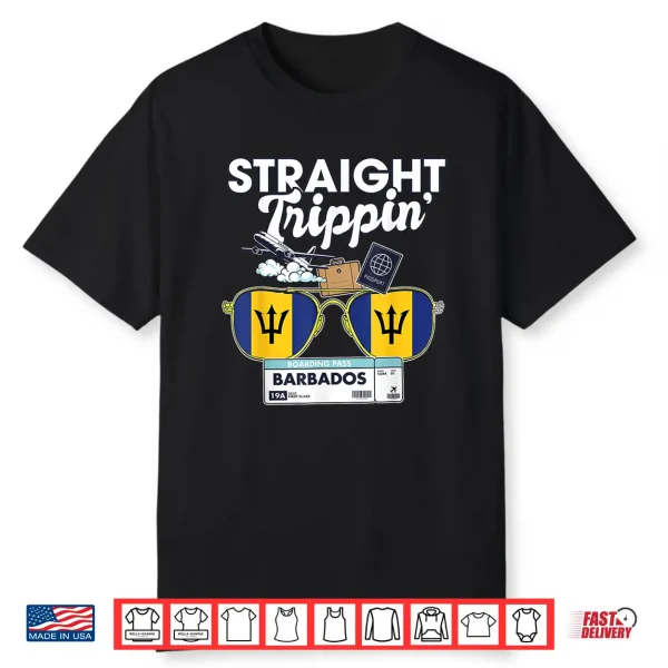 Straight Trippin’ Barbados Vacation Tour Travel Trip Shirt