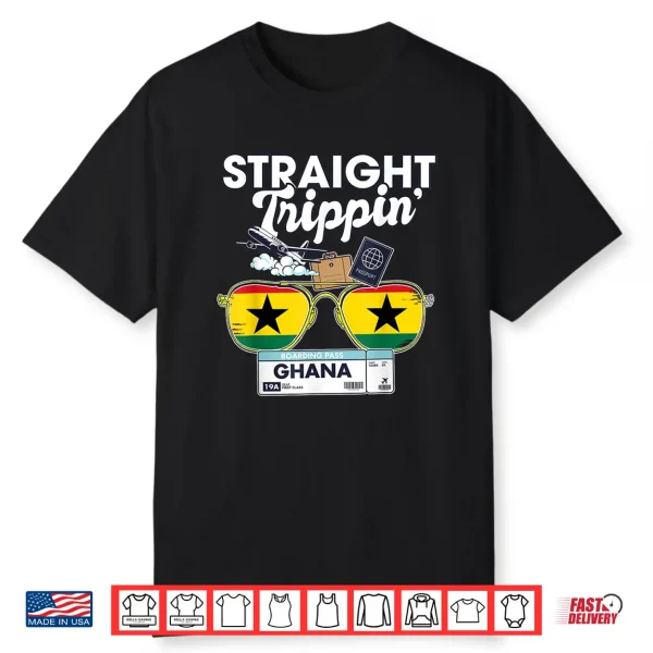 Straight Trippin’ Ghana Vacation Tour Travel Trip Matching Shirt