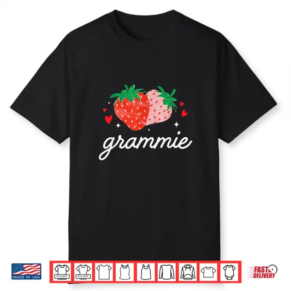 Strawberry Grammie Strawberry 1St Birthday Family Matching Shirt