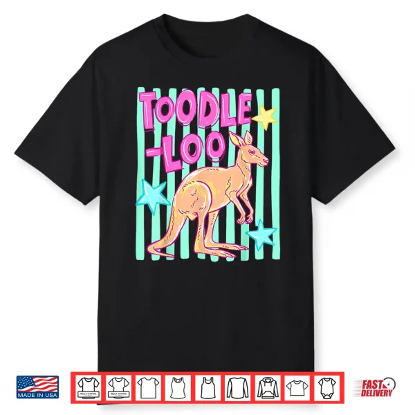 Striped Toodle Loo Kangaroo Funny Summer Vibes Men Women Shirt