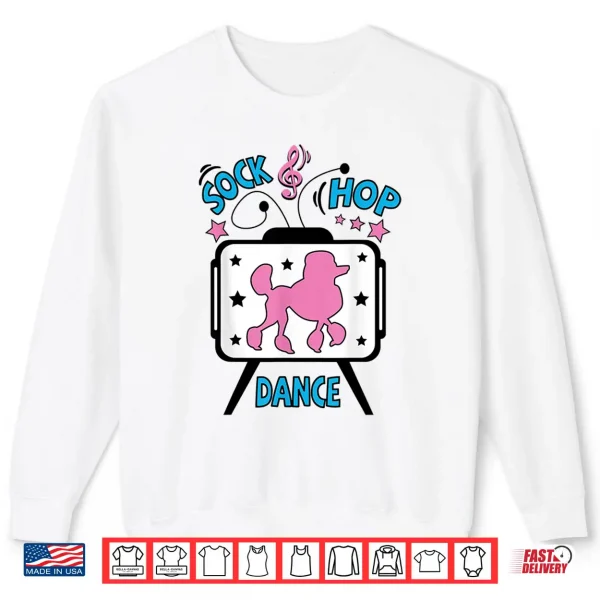 Sweatshirt 1950s Sock Hop Costume Retro Poodle Vintage Rockabilly 50s Shirt