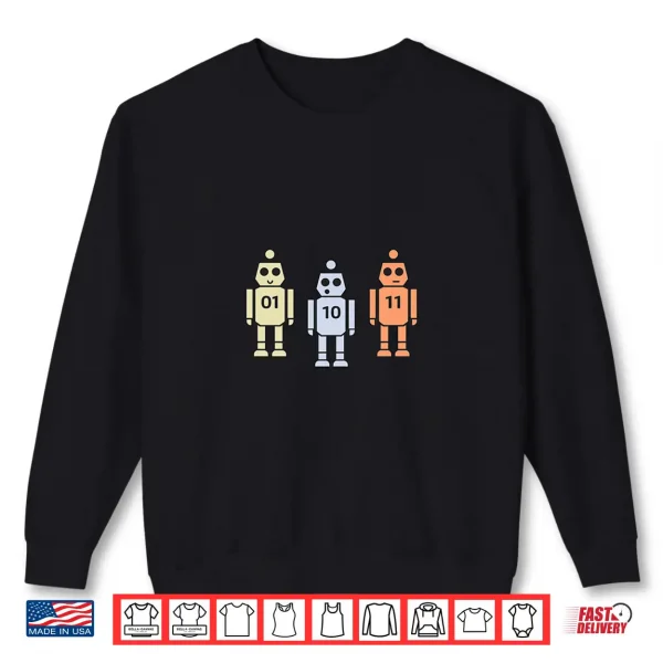 Sweatshirt 3 Robots Color Christian Survivor Shirt