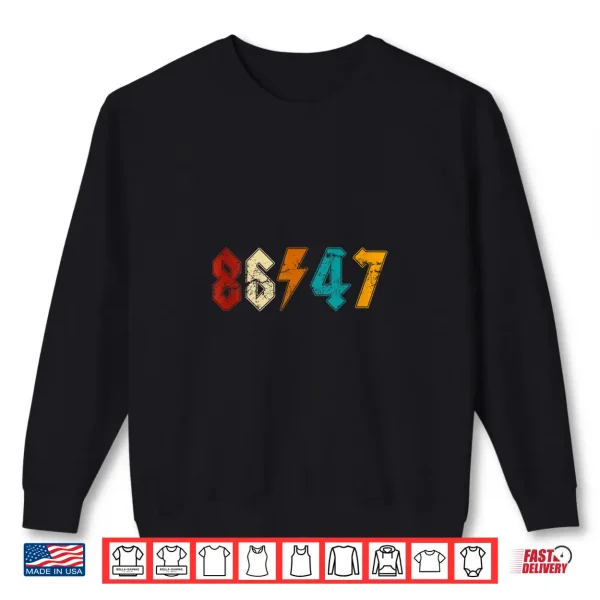 Sweatshirt 86 47 Classic Vintage 80s Style 8647 Shirt