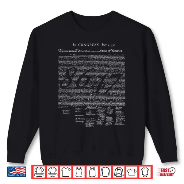 Sweatshirt 86 47 Declaration of Independence 4th of July 1776 No Kings Shirt