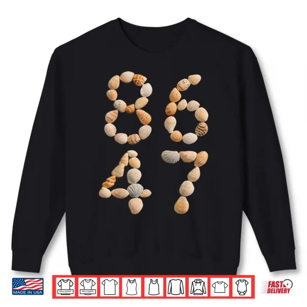 Sweatshirt 86 47 Seashells Beach Funny Summer Vacation Shirt