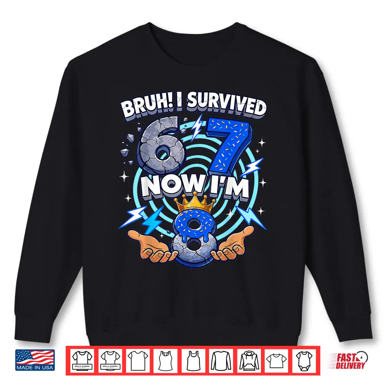8Th Birthday Boys I`M 8 Year Old Six Seven Bruh 6 7 Shirt 8Th Birthday Boys I`M 8 Year Old Six Seven Bruh 6 7 Shirt