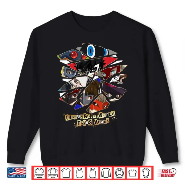 Sweatshirt ATLUS Persona 5 Royal Changing the World Takes Heart Shirt