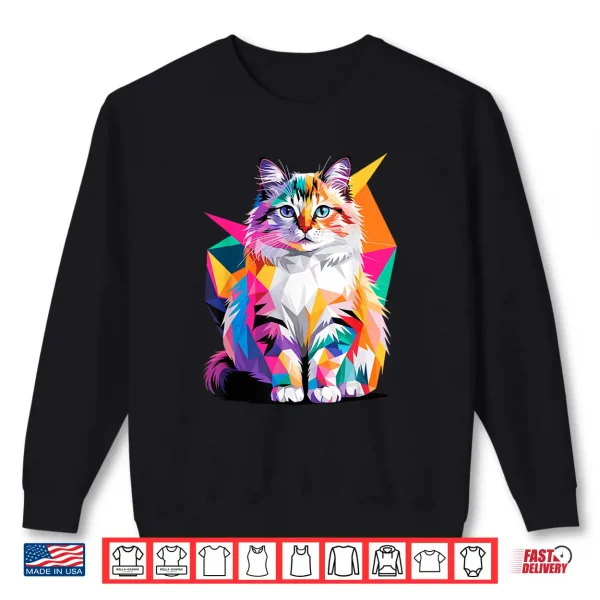 Sweatshirt Abstract Art Ragdoll Cat Ragdolls Puppy Cats Shirt