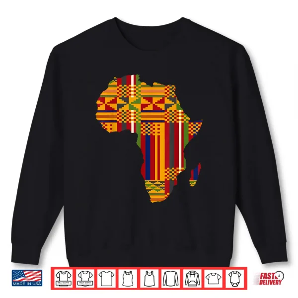 Sweatshirt Africa African American Kente Black History Month Juneteenth Shirt