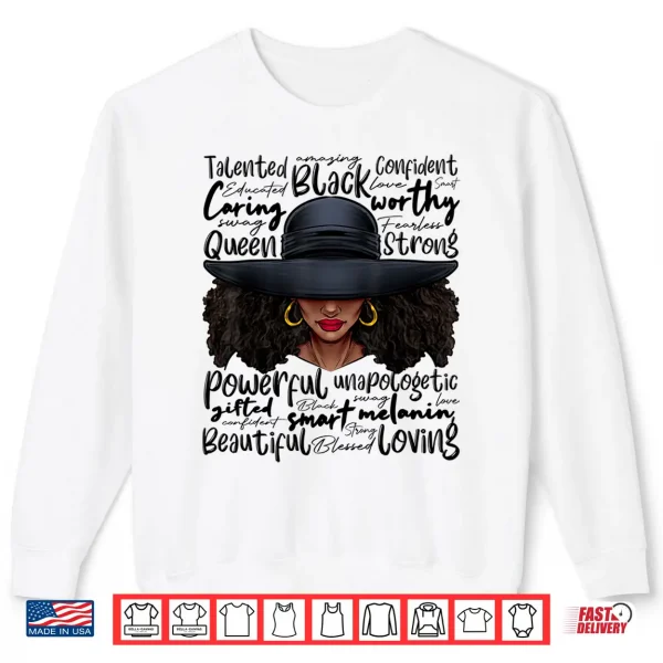 Sweatshirt African Black History African American Ladies Juneteenth Shirt