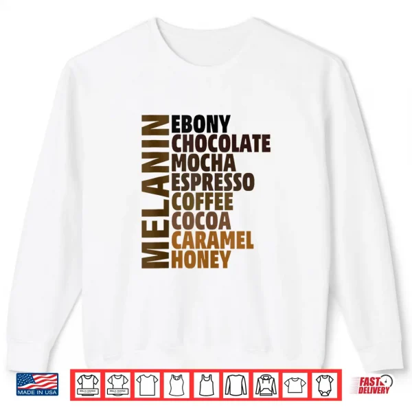 Sweatshirt African Melanin Queen Girls Womens Melanated Black Pride Shirt