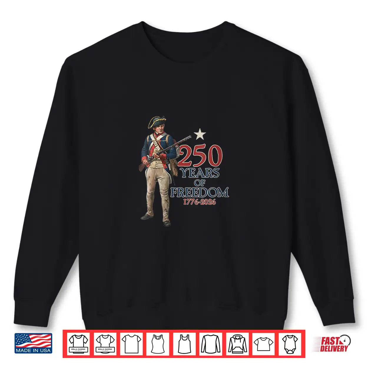 American Colonial Soldier 250 Years Of Freedom 1776 2026 Shirt American Colonial Soldier 250 Years Of Freedom 1776 2026 Shirt