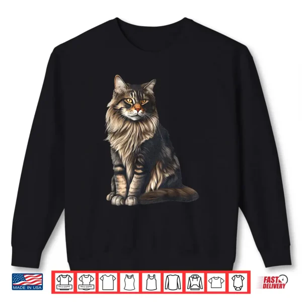 Sweatshirt American Forest Cat Maine Coon Cat Shirt
