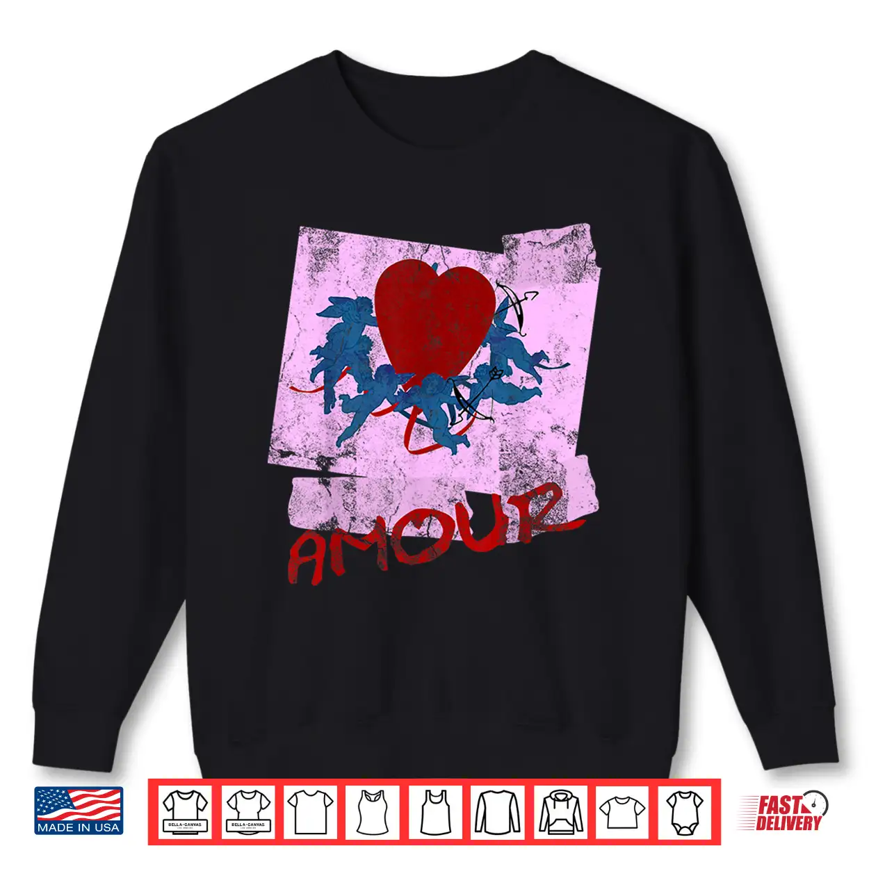Amour Cherub Vintage Retro Beat It 1980S Love Dance Costume Shirt Amour Cherub Vintage Retro Beat It 1980S Love Dance Costume Shirt
