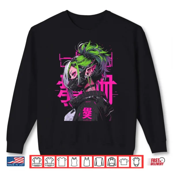 Sweatshirt Anime Manga Cyberpunk Aesthetic Techwear Harajuku Shirt