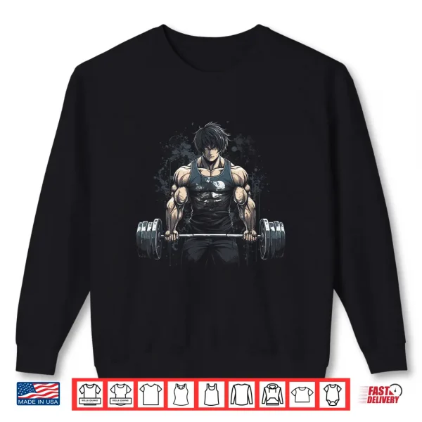 Sweatshirt Anime Young Deadlift Fitness Motivation Strenght Shirt