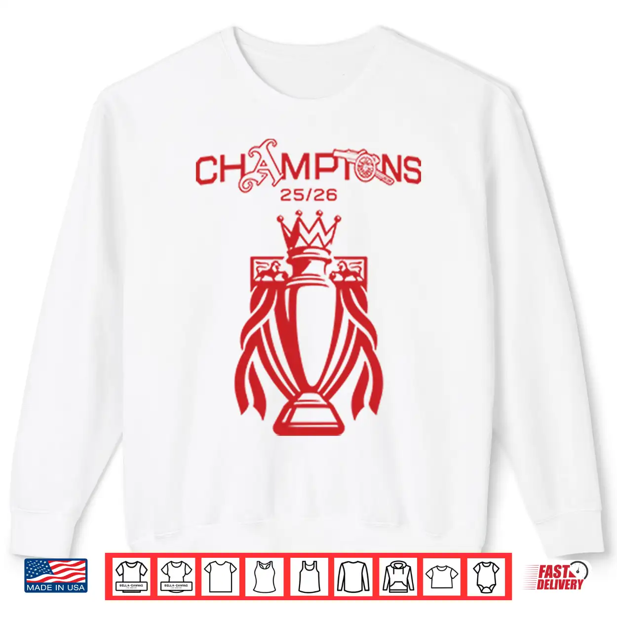 Arsenal Premier League Champions 25 26 Shirt Arsenal Premier League Champions 25 26 Shirt