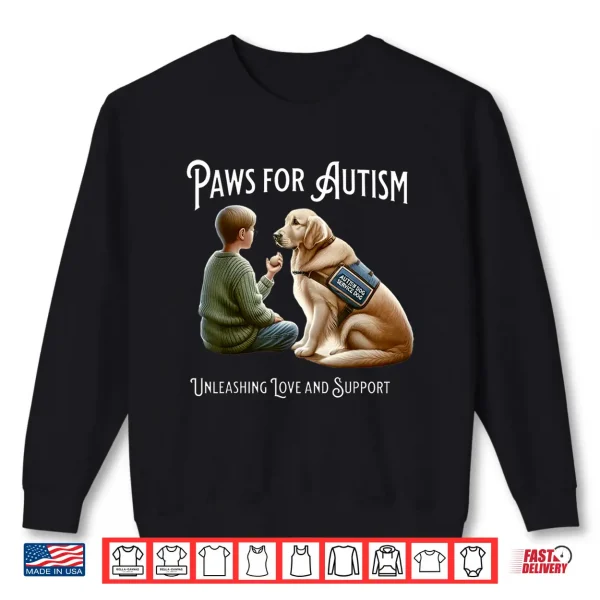Sweatshirt Autism Awareness Golden Retriever Autistic Support Autism Shirt
