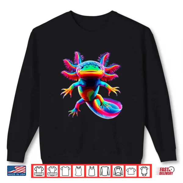 Sweatshirt Axolotl Beautiful Pop Art Axolotl Shirt