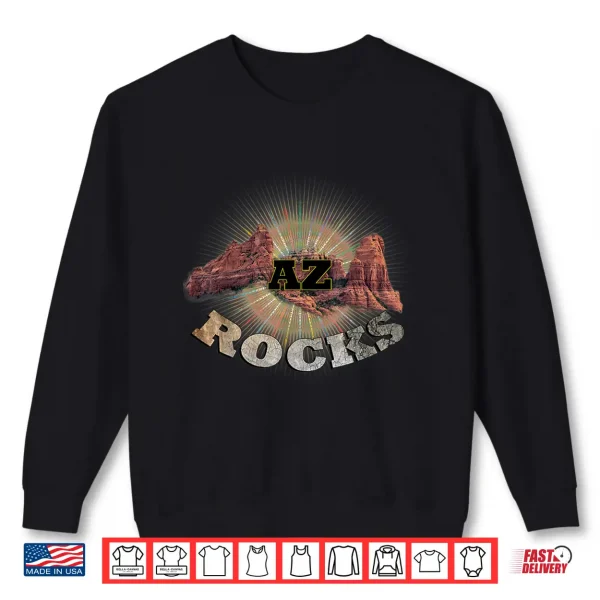 Sweatshirt Backpacking Phoenix AZ Rocks Design Mountain Hiking Shirt