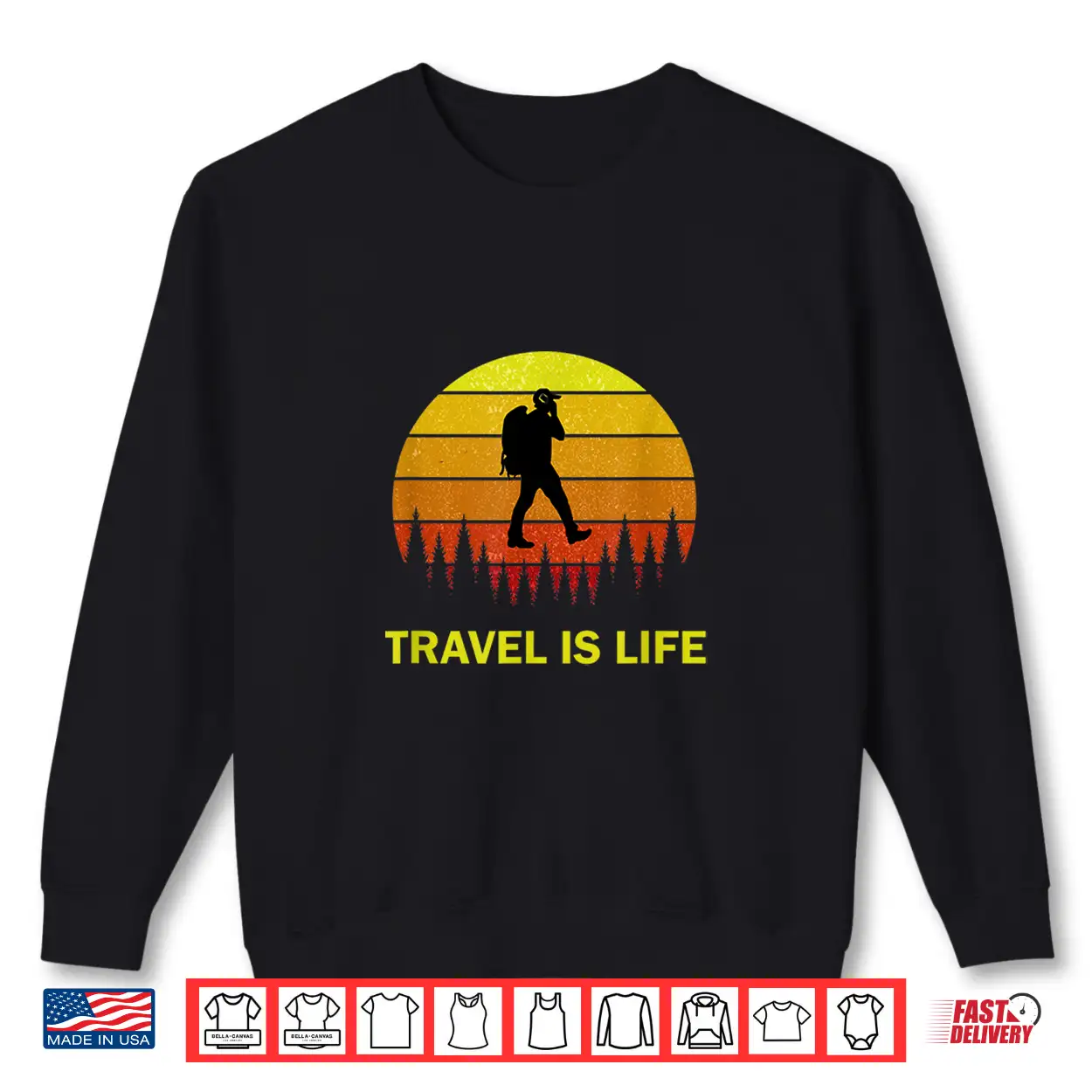Backpacking Travel Is Life Quote For Backpackers & Travelers Shirt Backpacking Travel Is Life Quote For Backpackers & Travelers Shirt