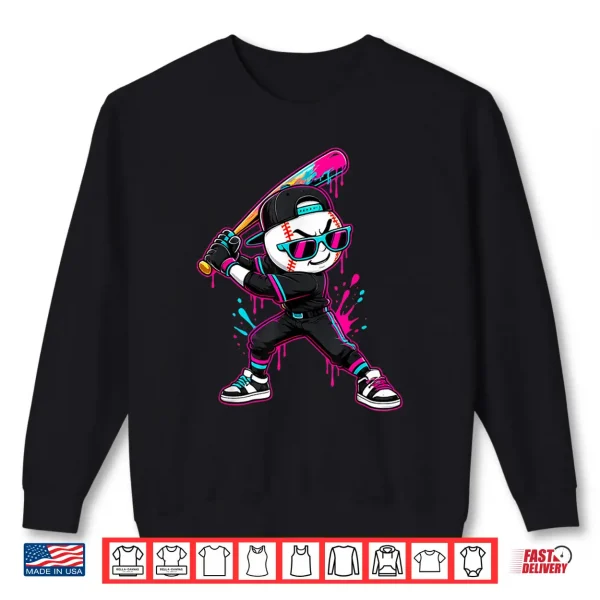 Sweatshirt Baseball Drip Ice Cream Baseball Ball Drip Shirt
