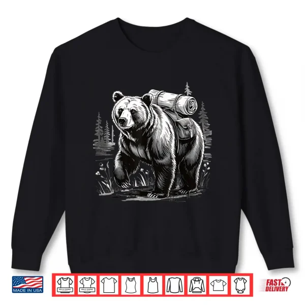 Sweatshirt Bear Hiker Grizzly Hiking Shirt